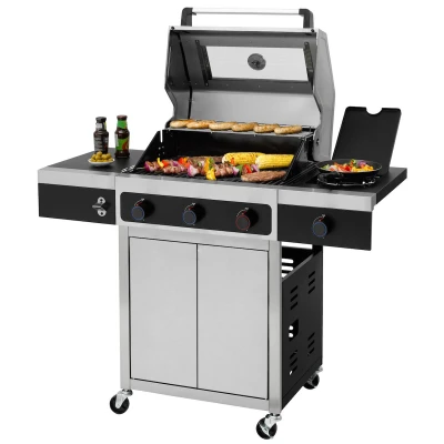 Tepro Keansburg 3 Special Edition nerezový plynový gril se třemi hořáky 10,6 kW