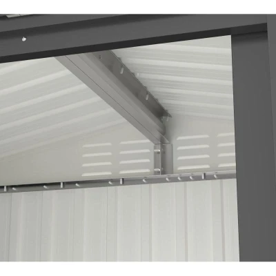 Tepro Flex Shed M antracitový zahradní domek 202 x 119 x 183 cm