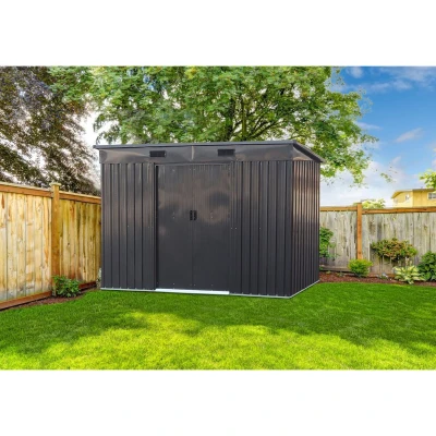Tepro Multi Shed L antracitový zahradní domek 261 x 132 x 181 cm