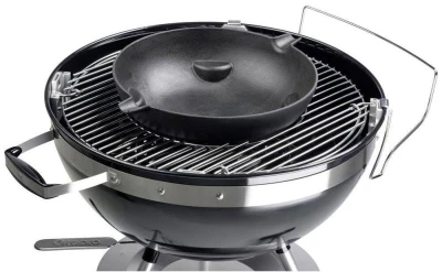 Tepro černá litinová grilovací WOK pánev, průměr 35,3 cm