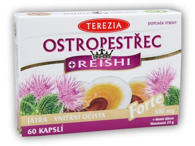 Terezia Ostropestřec + Reishi forte 60 kapslí Terezia Ostropestřec + Reishi forte 60 kapslí