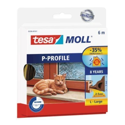 Tesa Těsnění ok.a dveř."P" 9x5.5mm HN (6m) Tesa Těsnění ok.a dveř."P" 9x5.5mm HN (6m)