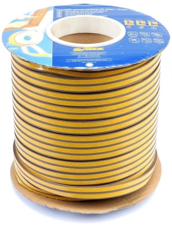 Vorel Těsnění do oken a dveří samolepící 9x4mm TYP E hnědé 150M Vorel Těsnění do oken a dveří samolepící 9x4mm TYP E hnědé 150M
