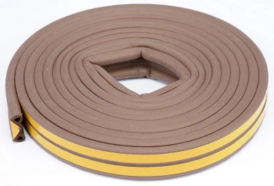 Vorel Tesnenie do okien a dverí samolepiace 9x5,5mm TYP P hnedé 6M Vorel Tesnenie do okien a dverí samolepiace 9x5,5mm TYP P hnedé 6M