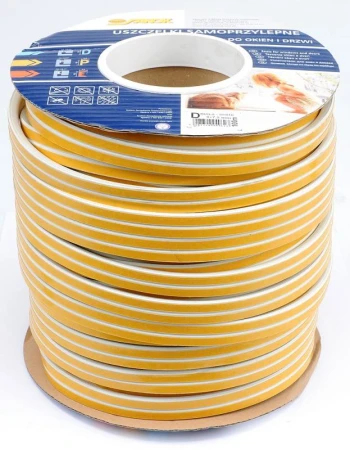 Vorel Těsnění do oken a dveří samolepící 9x7,4mm TYP D bílé 100M Vorel Těsnění do oken a dveří samolepící 9x7,4mm TYP D bílé 100M