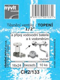 Těsnění topen.1/2[34]vent.24x16 kling.CH2/133 (10ks)