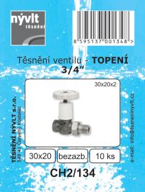 Těsnění topen.3/4[34]vent.30x20 kling.CH2/134 (10ks)