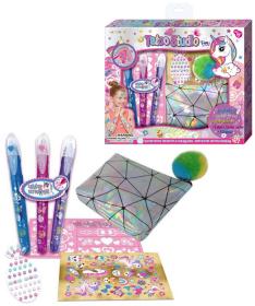 Tetovací studio dětský set s kosmetickou taškou a tetovacími pery Tetovací studio dětský set s kosmetickou taškou a tetovacími pery