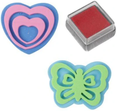 Tetování dívčí s diamanty + 2 razítka dětské tetovačky 1 arch