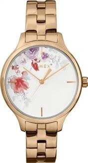 Timex Crystal Bloom TW2R87600 růžově zlaté dámské analogové hodinky s ocelovým řemínkem