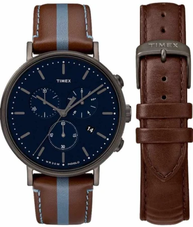 Timex Fairfield Chronograph Set pánské analogové hodinky s chronografem
