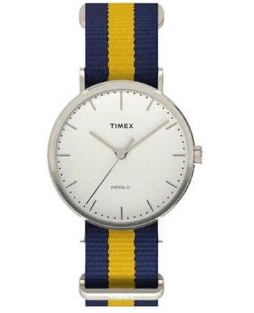 Timex Fairfield Weekender Silver Full Size pánské analogové hodinky
