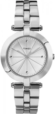 Timex Greenwich Silverstone stříbrné s ocelovým řemínkem dámské analogové hodinky