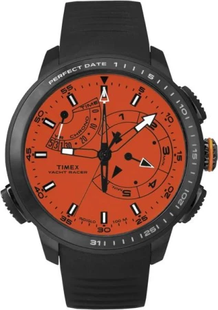 Timex Intelligent Quartz Yacht Racer černé pánské analogové hodinky