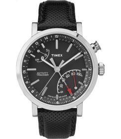 Timex Metropolitan+, s černým koženým řemínkem
