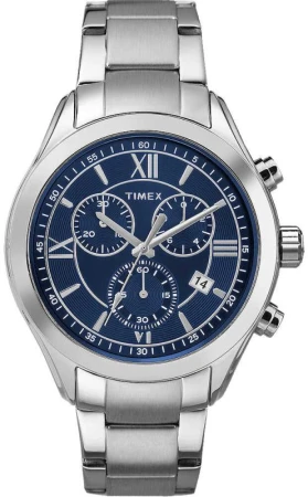 Timex Miami Chronograph Blue, s ocelovým řemínkem Timex Miami Chronograph Blue, s ocelovým řemínkem