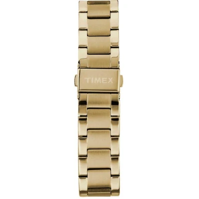 Timex Miami Chronograph Gold, s ocelovým řemínkem