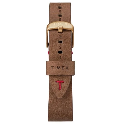 Timex MK1 Steel Chronograph hnědé pánské analogové hodinky s koženým řemínkem