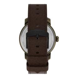 Timex Mod44, černo zlaté s koženým řemínkem