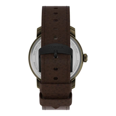 Timex Mod44, černo zlaté s koženým řemínkem