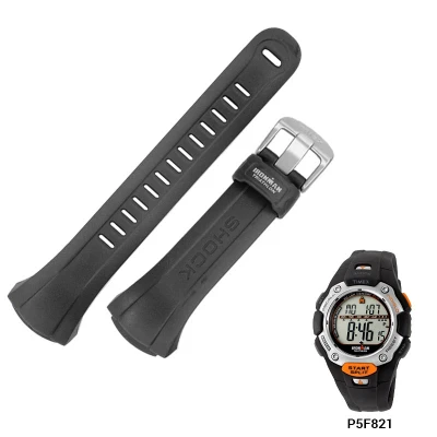 Timex originální gumový černý řemínek