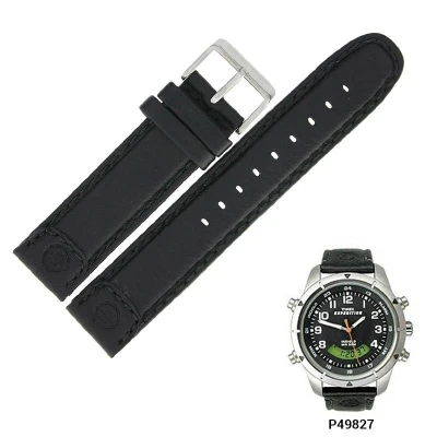 Timex Expedition 20mm černý kožený řemínek