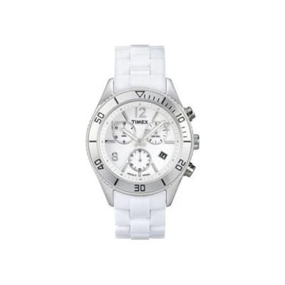 Timex Originals Sport Chronograph stříbrné analogové hodinky s chronografem