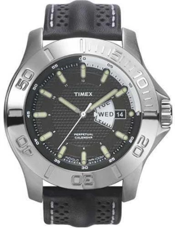 Timex Perpetual Calendar černé pánské analogové hodinky