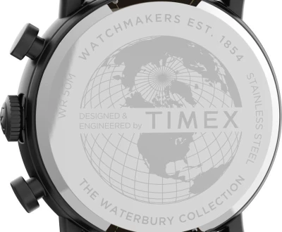 Timex Port Chronograph hnědé 42mm pánské analogové hodinky