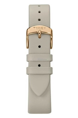 Timex Spring Swarovski Crystal 38 mm béžové dámské analogové hodinky s koženým řemínkem