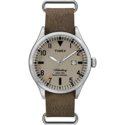 Timex The Waterbury hnědé pánské analogové hodinky