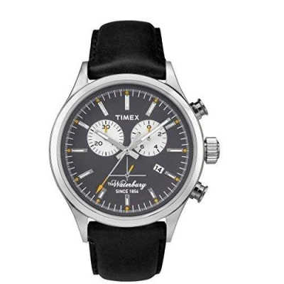 Timex Waterbury Chronograph černé pánské analogové hodinky