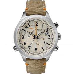 TIMEX The Waterbury World Time, s textilním řemínkem