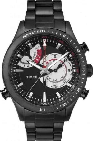 Timex Intelligent Quartz Chrono Timer s ocelovým řemínkem pánské analogové hodinky