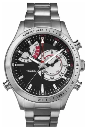 Timex Intelligent Quartz Chrono Timer ocelové pánské analogové hodinky