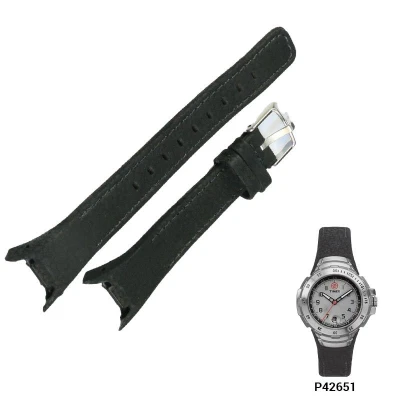 Timex Expedition černý originální kožený řemínek