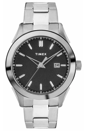 Timex Torrington stříbrné s ocelovým řemínkem pánské analogové hodinky