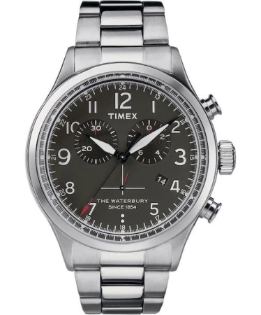 Timex Waterbury Traditional Chronograph, s ocelovým řemínkem Timex Waterbury Traditional Chronograph, s ocelovým řemínkem