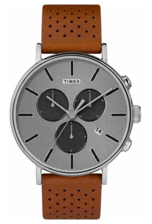 Timex Weekender Fairfield Chrono Silver/Grey pánské analogové hodinky
