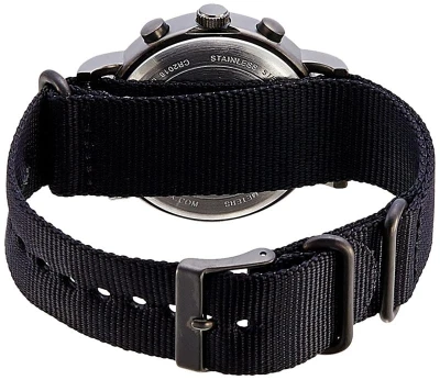 Timex Weekender TW2P71500 černé pánské analogové hodinky s nylonovým řemínkem