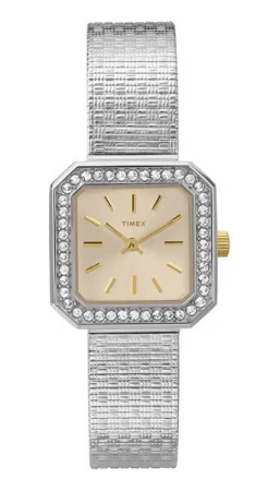 Timex Starlight Classic stříbrné dámské analogové hodinky s ocelovým mesh řemínkem