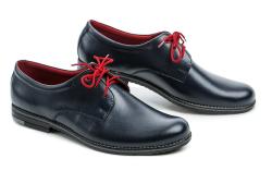 Timo 129 tmavomodré pánske podmerné spoločenské poltopánky