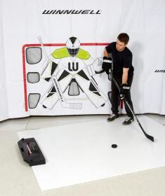 Titan hokejová střelecká deska 200 x 100 + Winnwell Passing Aid nahrávač