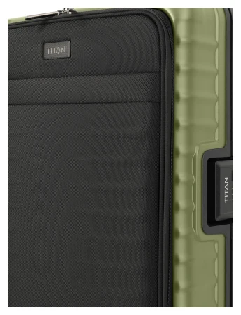 Titan Overseas S Front pocket zelený kabinový kufr