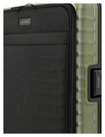 Titan Overseas S Front pocket zelený kabinový kufr