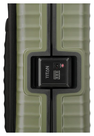 Titan Overseas S Front pocket zelený kabinový kufr