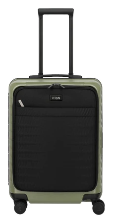Titan Overseas S Front pocket zelený kabinový kufr