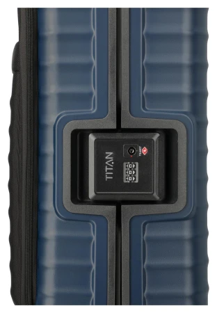 Titan Overseas S Front pocket Midnight blue kabinový kufr