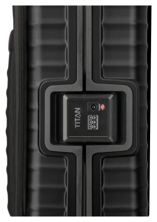 Titan Overseas S černý kabinový kufr
