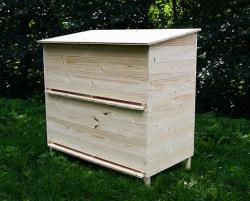 TOHOS Dřevěná králíkárna se 4 kotci